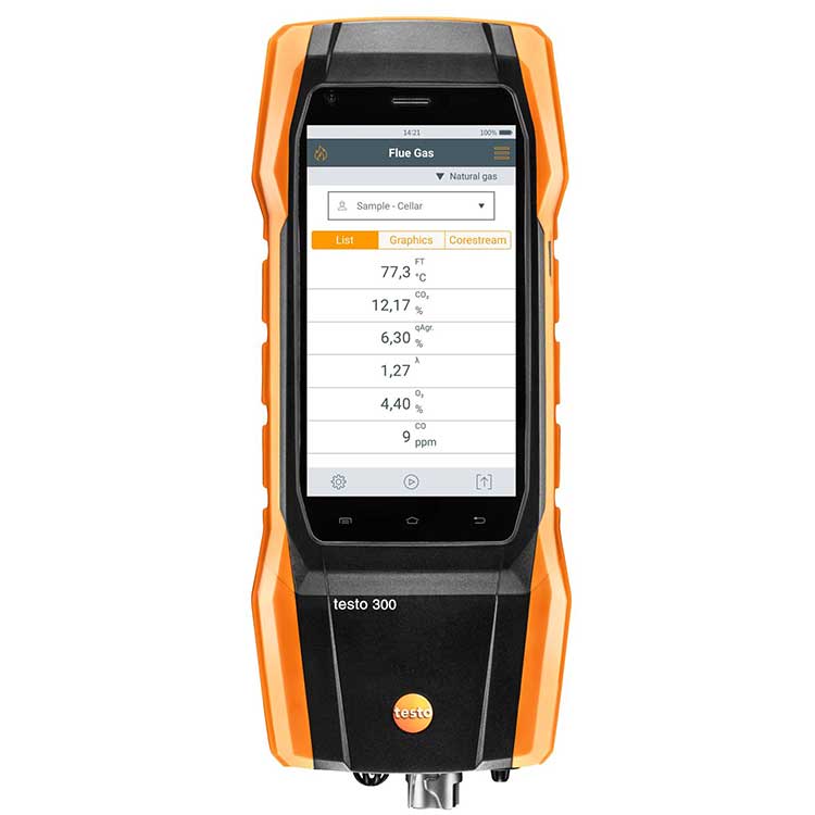 testo300LL長(zhǎng)壽命煙氣分析儀基礎(chǔ)款1(三組分)